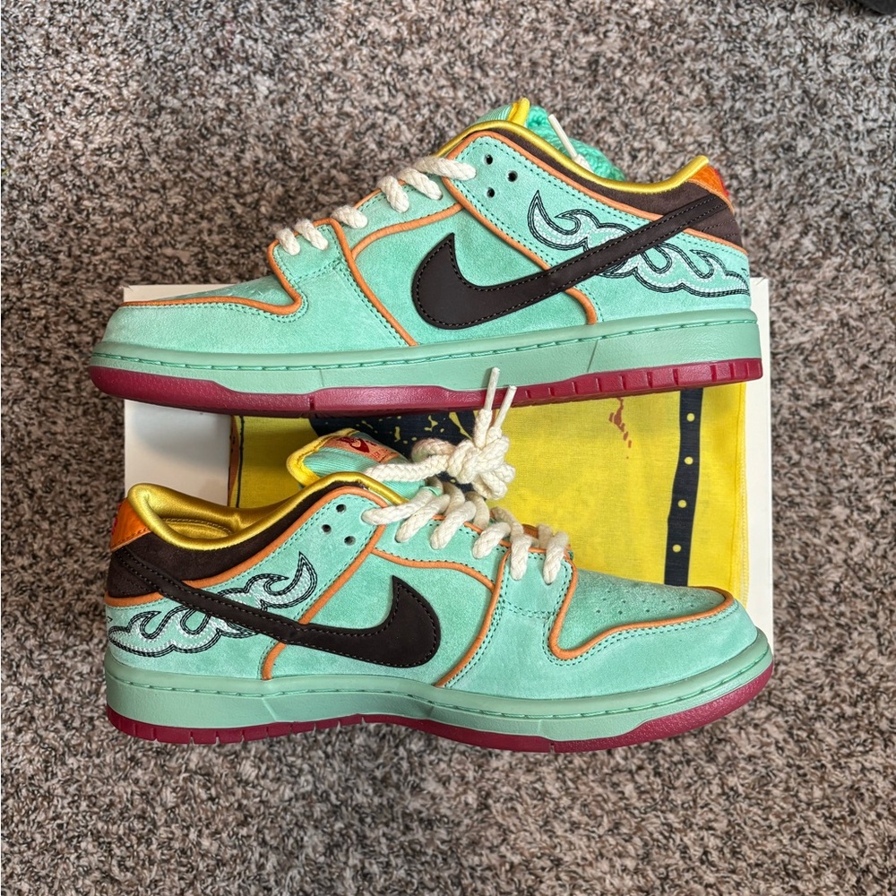 Nike SB Dunk Low Pro ‘Rodeo Tourmaline’ 9 men’s NEW - Picture 2 of 8